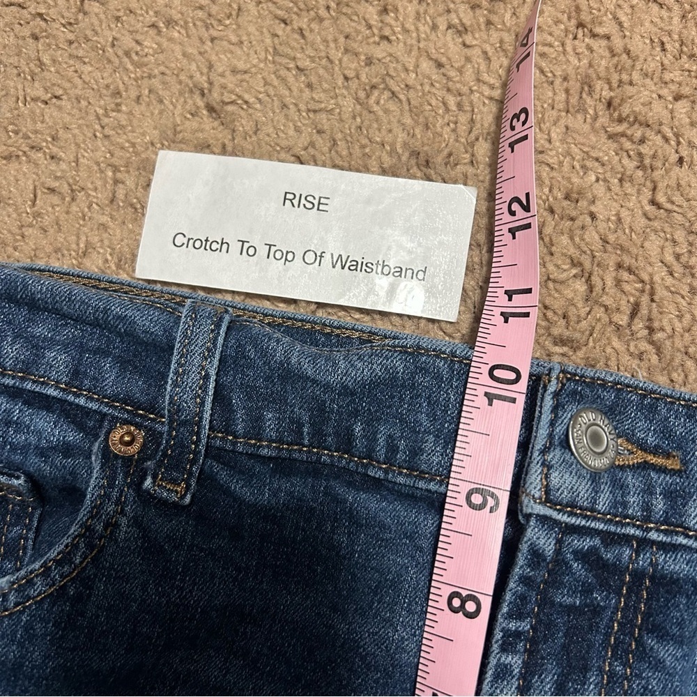Old Navy | Mid Rise Boyfriend Jeans Distressed Blue Denim Women’s Size 12 - Picture 12 of 13